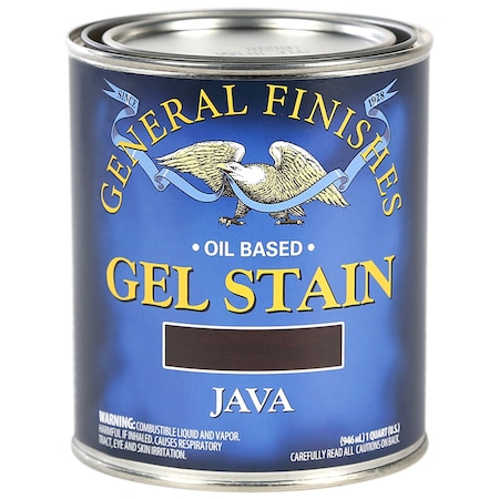 General Finishes 1 Qt Java Gel Stain Oil-Based Heavy Bodied Stain JQ